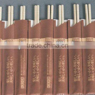 Bamboo chopstick your own design paper wrapped food utensils wholesale