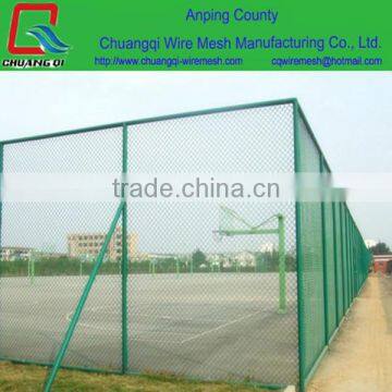 Tennis Chain Link Fence Netting / Sports Twist Chain Link Fence