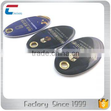ISO14443A /ISO15693 /13.56MHZ Customized Design RFID NFC Key Tag Key Fob With Metal Edge photo-3