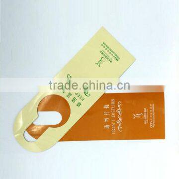 PVC Do Not Disturb Hotel Door Hanger With Hole Punch photo-4