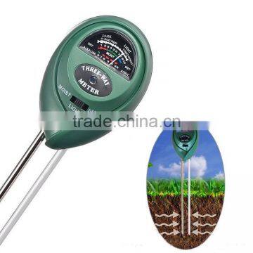 Premium 3-in-1 Soil Tester Meter (Moisture, pH & Light) for Outdoor Plants