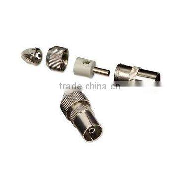 10 FEMALE COAX TV AERIAL PLUGS SOCKETS CONNECTORS