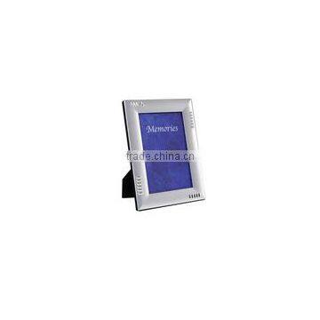 Two Tone Silver Plated Modern Plain Design Metal Photo Frame Picture Frames