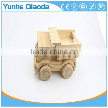 Wood 3D Vehicle Puzzles truck 3D Woodcraft Kit Assemble Paint DIY 3D Puzzle Toys for Kids Adults the Best Birthday Gift