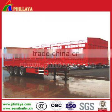 12 Wheels 3 Axles High Wall Rail Fence Cargo Aluminium Box Trailer for Bulk Transportation photo-5