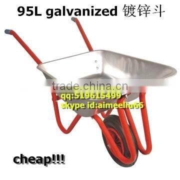strong metal support 95L construction wheelbarrow