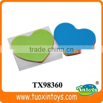 heart shape silicone tea cup coaster