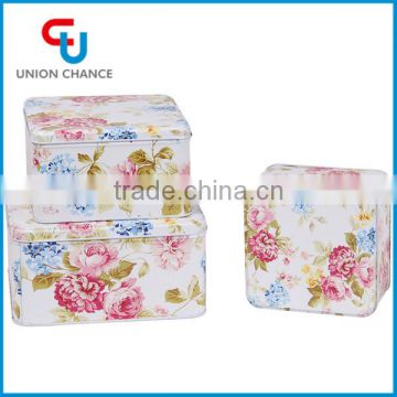 3pcs/set assorted dessert tin boxes