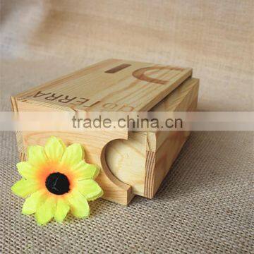 High Quality New Design Handmade Customized Unfinished Wooden Essential Oil Bottle Box With Empressed Logo photo-2