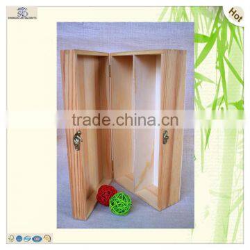 Solid Lock Font Engraved Valued Wine Case Box photo-5