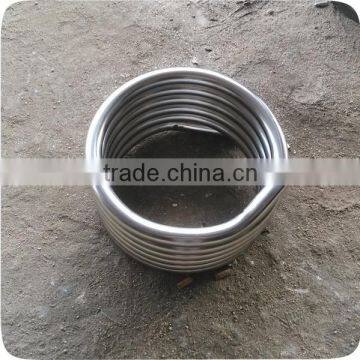China Welded Sprial Stainless Steel Cooling Coil Tube