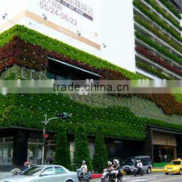 SJ0409008 outdoor decoration synthetic cheap vertical green plastic grass wall artificial