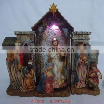 Polyresin 3d Baby Jesus Birth Craft Holy Family Figurines photo-2