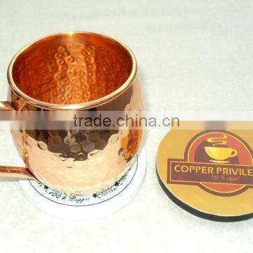 Customized Cheap Wooden Tea Cup Coaster, Tea Placement Cup Mat Coaster, Handmade Mule Mug Coaster, Custom MDF Wood Coaster photo-4