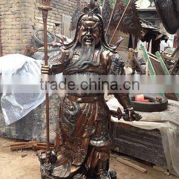 Large Bronze Chinese Kuan Gong Statue Sculpture photo-2