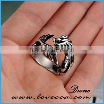 Personalized Ring 316 Stainless Steel Retro Jewellery Casting Dragon Ring for Men photo-2