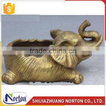 Customize bronze elephant fruit dish statue for decoration NTBH-017LI