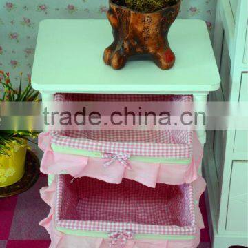 Delicate and Double Wooden Storage Cabinet photo-2