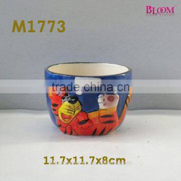 superior quality ceramic tiger design cerealbowl