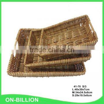 Rurality Rectangular Wicker Storage Basket for Home Shops or Market photo-2