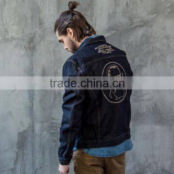 China Suppliers Custom Bomber Jackets Popular Denim Jackets for Men photo-3