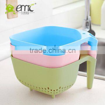 Square Plastic Vegetable Draining Strainer Basket With Handle,big Size photo-2