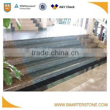 Blue pearl stone stair long step for hotel