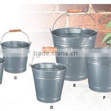 Galvanized Household Metal Garden Bucket With Handle photo-3