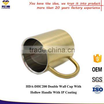 Custom Double Wall Gold Stainless Steel Cup photo-2
