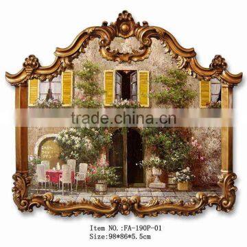 FA-190G-01 Decorative Ornate Hand-made Frame Oil Painting for Wholesale photo-2