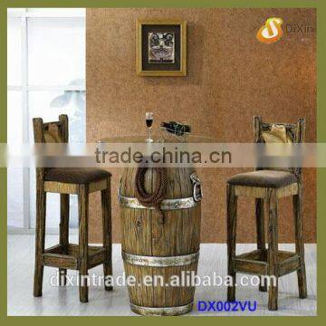 long leg antique artistical bar table with chair