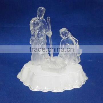 Dongguan LED lighting acrylic christmas nativity scene supplier for 2017