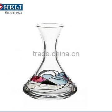 hebei hand made giant glass vase with pattern