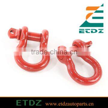 Pair 9500Lbs Work Load Limit Red 3/4" D-Shackle