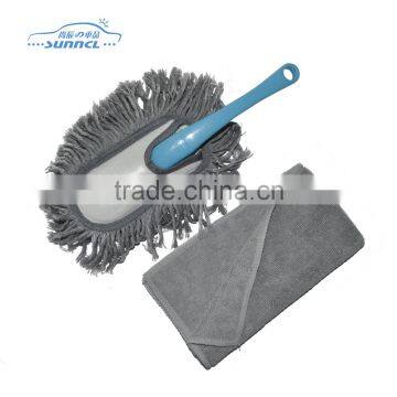 100% Polyester PP Material Car Brush , Microfiber Car Wash Brush