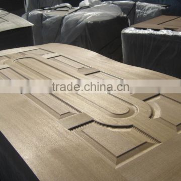 9 panels new design teak wood veneer moulded door skin