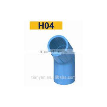TY High Quality TIS PVC Water Supply Pipes & Fitting 45DEG ELBOW Eco-friendly Cheap Price Full Size Factory Price List Discount photo-2