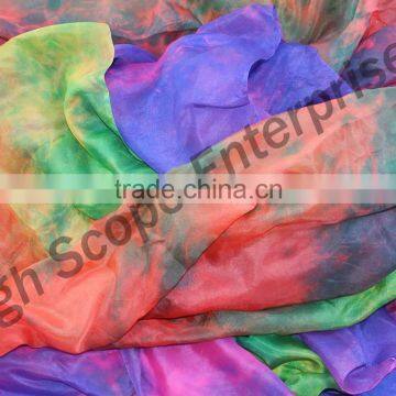 Belly Dance Pure Silk Veils Color Purple Red Green