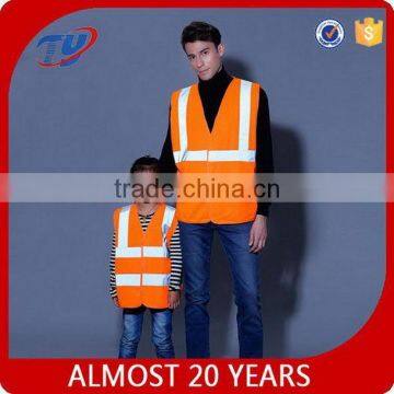 2017 Reflective safety vest fluorescent orange security vest safety vest