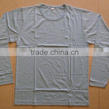 100% COTTON MENS LONG SLEEVE SOLID T-SHIRTS