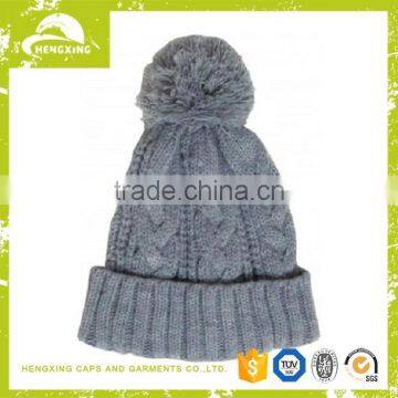 New arrival Wholesale snowboard ski pom pom beanie hat