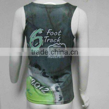 Newest Coolmax Sublimated Running Singlet photo-2