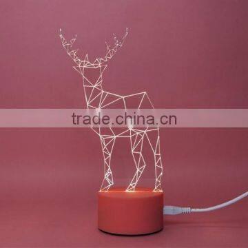 Fashion Glittering Christmas Deer LED Table Lamp photo-3