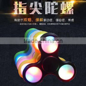 Wholesale Aluminum Metal LED Light Hand Spinner Fidget Hand Spinner With LED Light photo-2