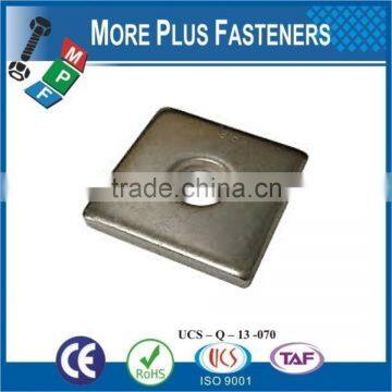 Made in Taiwan Brass Flat Silver Galvanized Stainless Steel Square Washer photo-5
