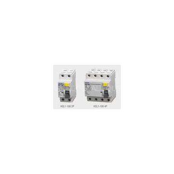 2 Poles AC 230V Electrical Residual Current Circuit Breaker With 16 - 125 Amp