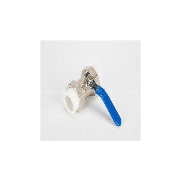 Ball Valve PPR Pipe Fittings With Brass Insert Floating Water Ball Valve
