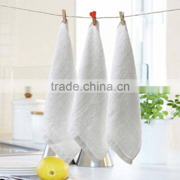 white High quality antisepsis 100% bamboo face towel