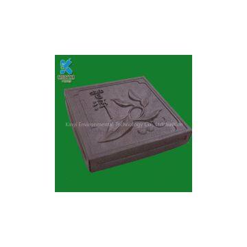 Wholesale Biodegradable Natural Fiber Molded Tea Packaging Box