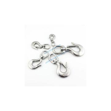 Heavy Duty Stainless Steel Cargo Snap Hook Crane Lifiting Hook With Swivel Fork Marne Hardware Hooks photo-2